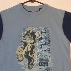 MOTO MX DIRT BIKE Long Sleeve Kids Graphic Tee, Dirt Riders Play Clothes, Riding